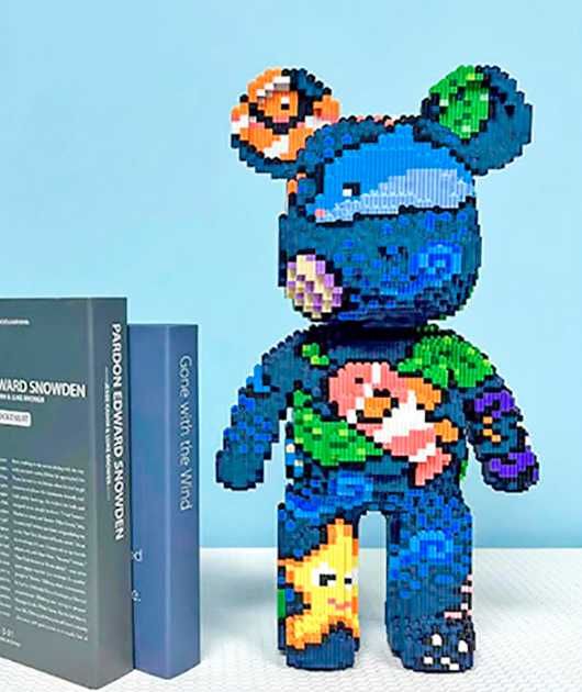 Стильний конструктор Bearbrick ведмедик-конструктор Magic Blocks