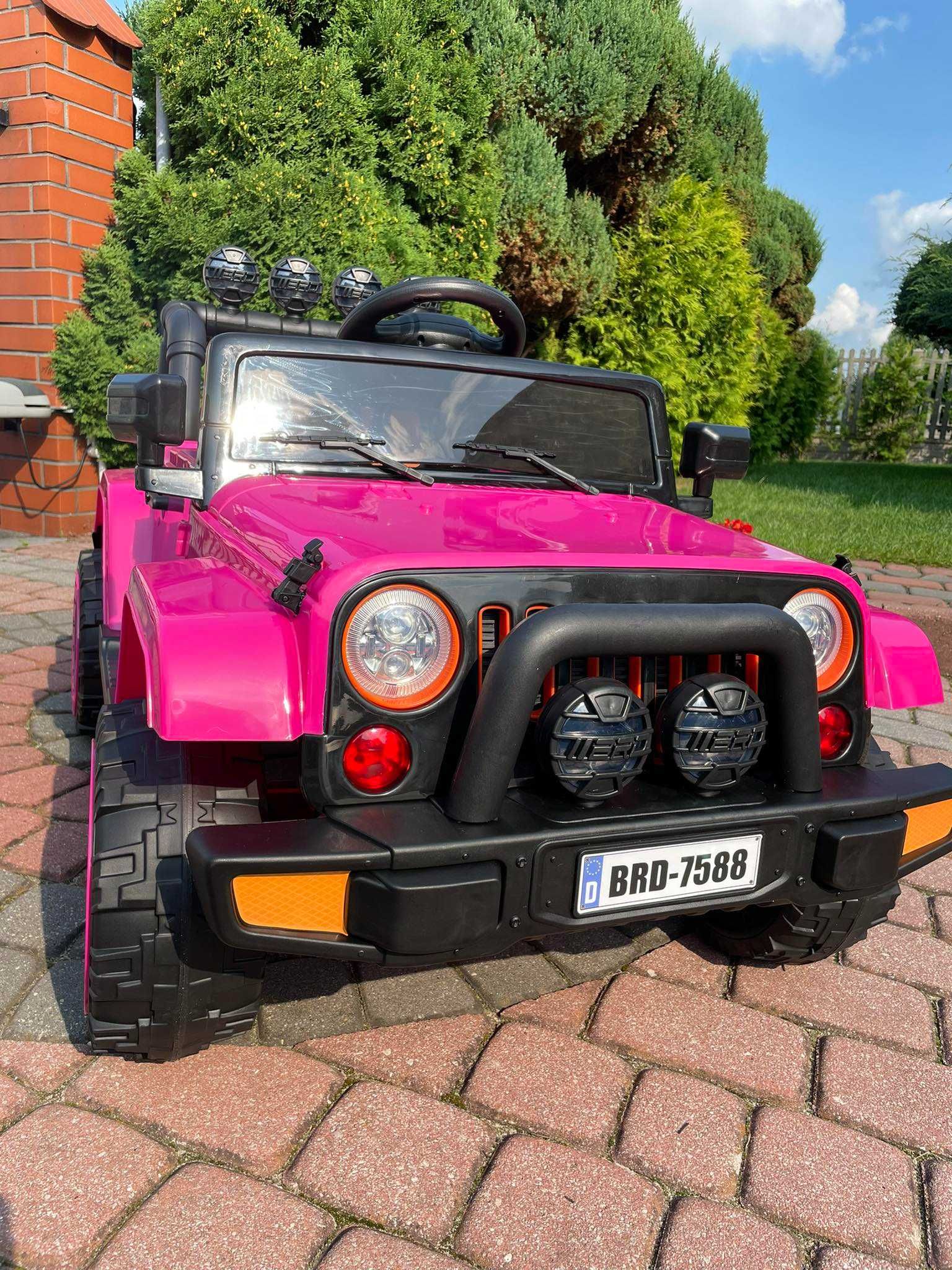 MEGAAUTKA.PL Autko na akumulator Jeep DUŻY samochód 4X4 PILOT EVA
