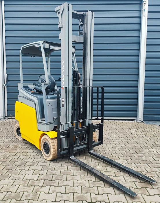 WÓZEK WIDŁOWY JUNGHEINRICH EFG316K  -2016 –triplex 6000 mm –ELEKT.