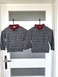 Sweterki dla bliźniaków, rozm. 104