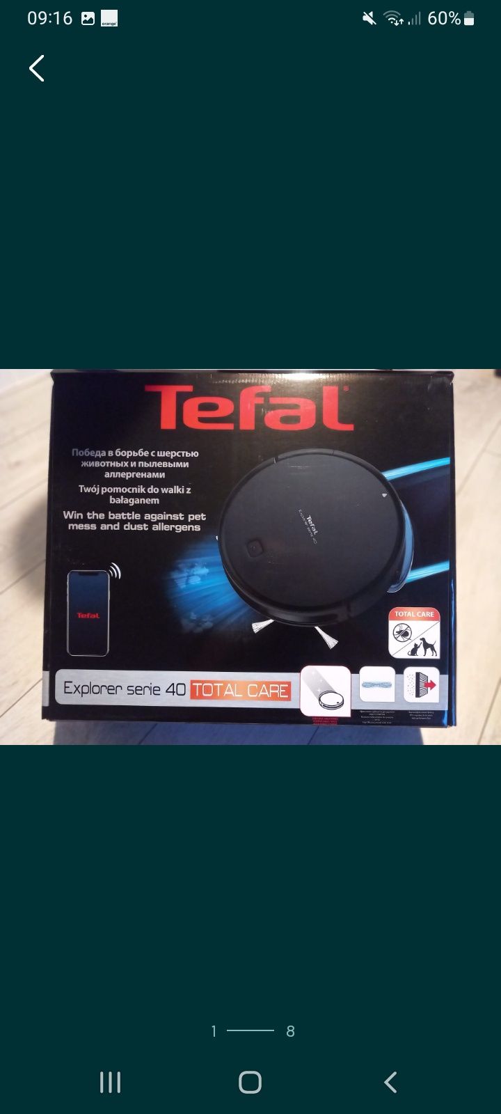 Robot sprzatajacy tefal