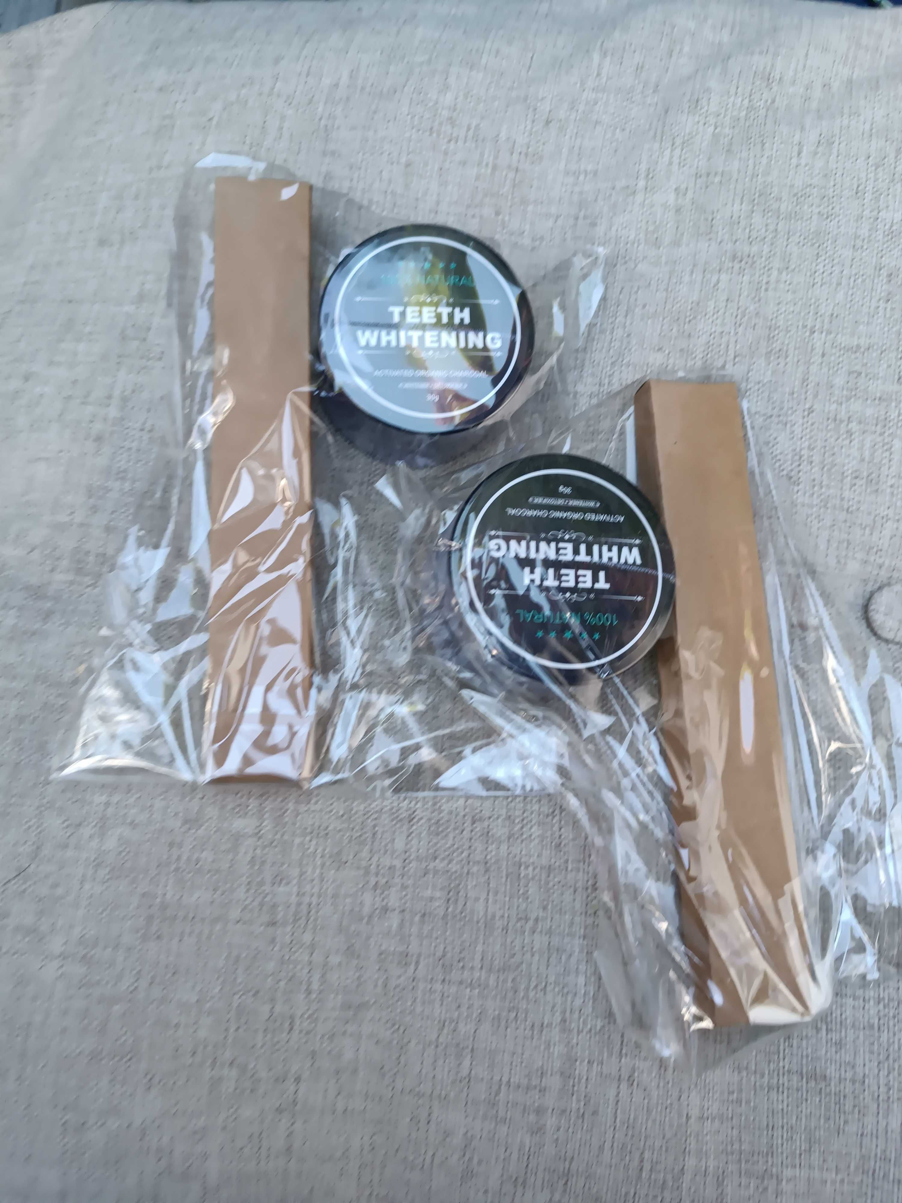 2 szt. wybielanie zębów aktywny węgiel 30 g plus szczoteczka.
