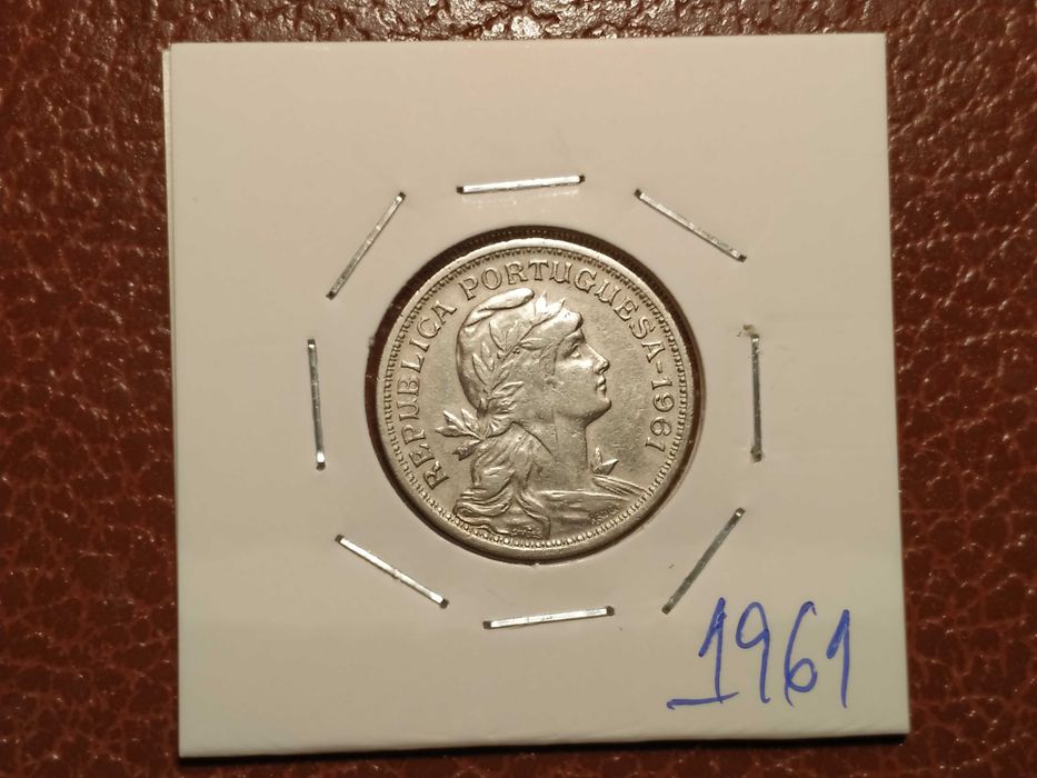 865 moeda de 50 centavos de 1961 em alpaca - Portugal