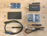 Внешний карман для SSD дисков mSATA на USB 3.0 и USB type-C