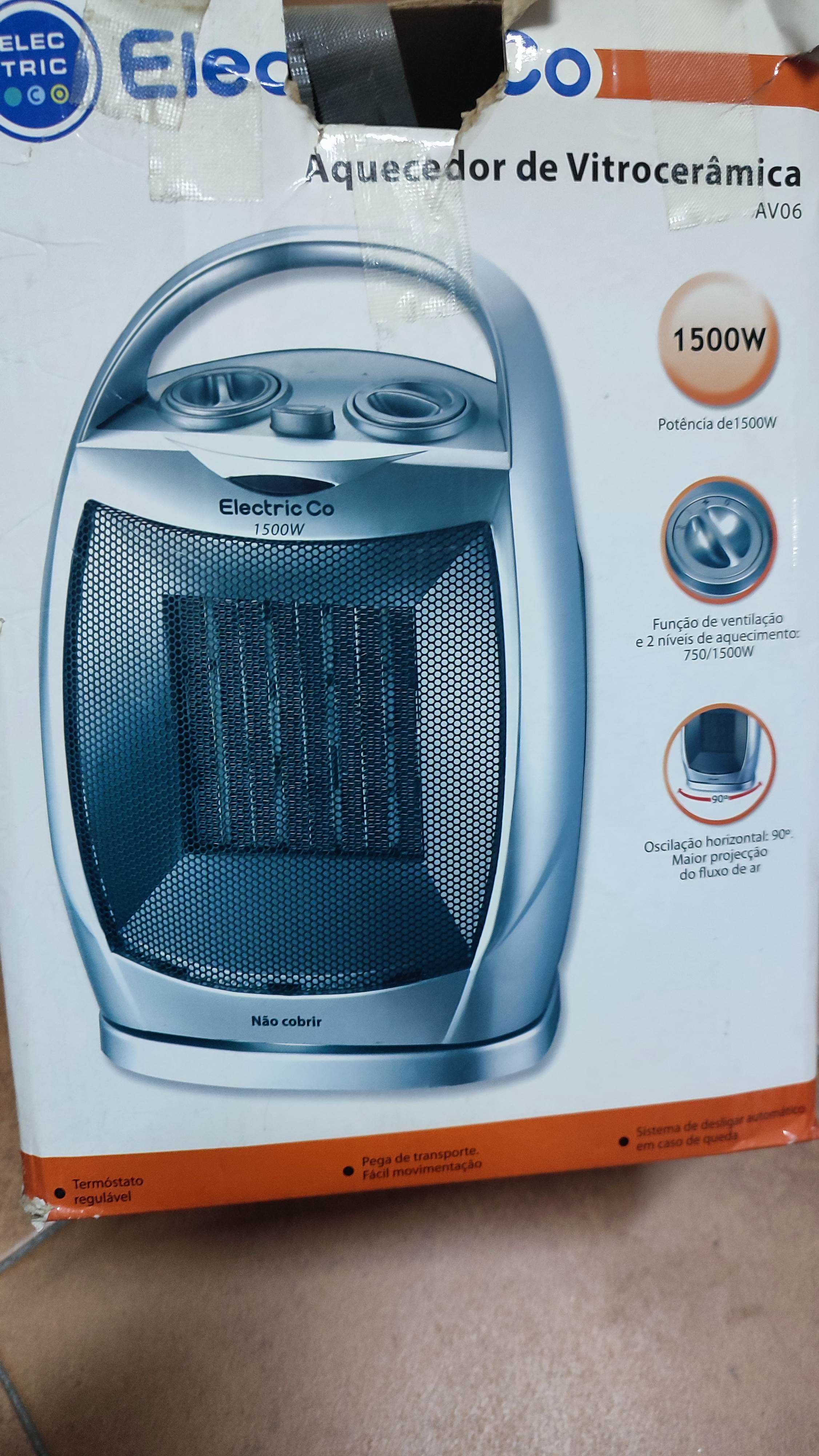 Aquecedor vitroceramica 1500w