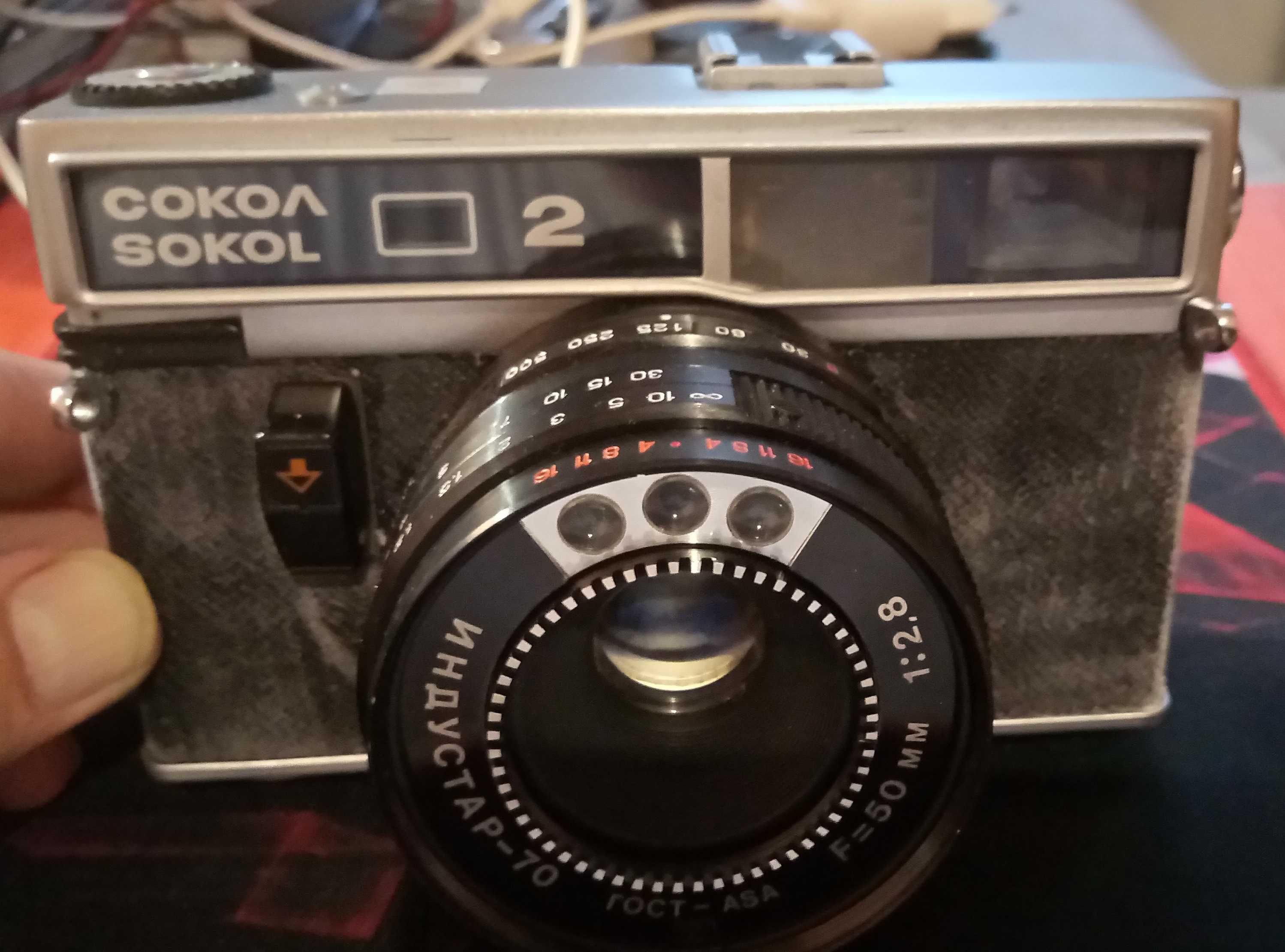 Винтажный леночный фотоаппарат  "Сокол-2"