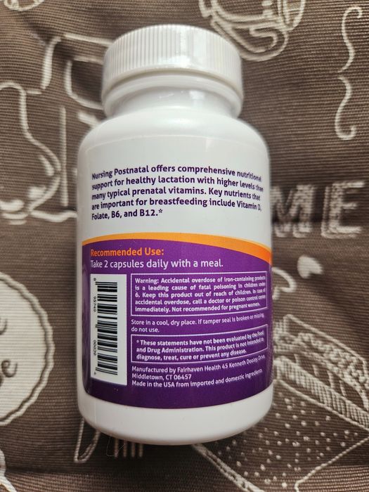 Fairhaven Peapod пренаталь постнаталь вітаміни для вагітних годуючих