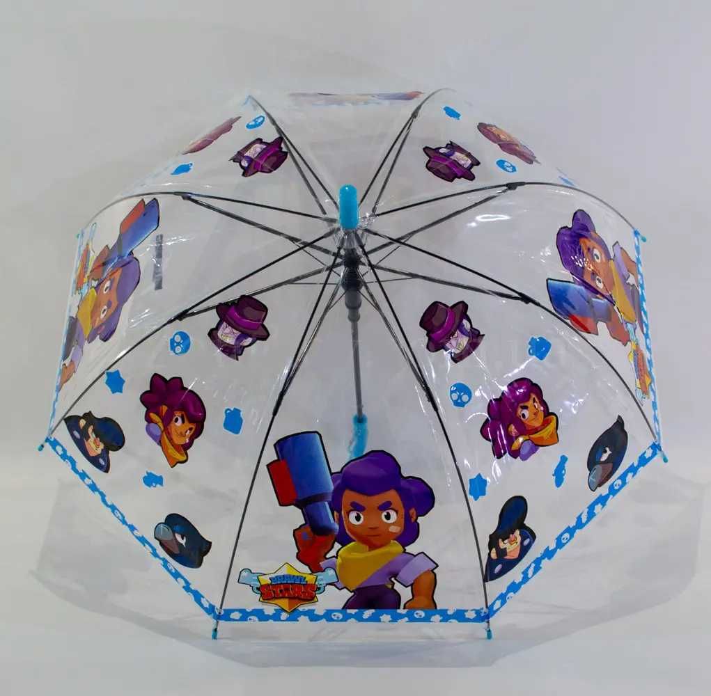 Детский зонт трость мальчикам разные герои в масках бра BЛ Cтaрс амонг