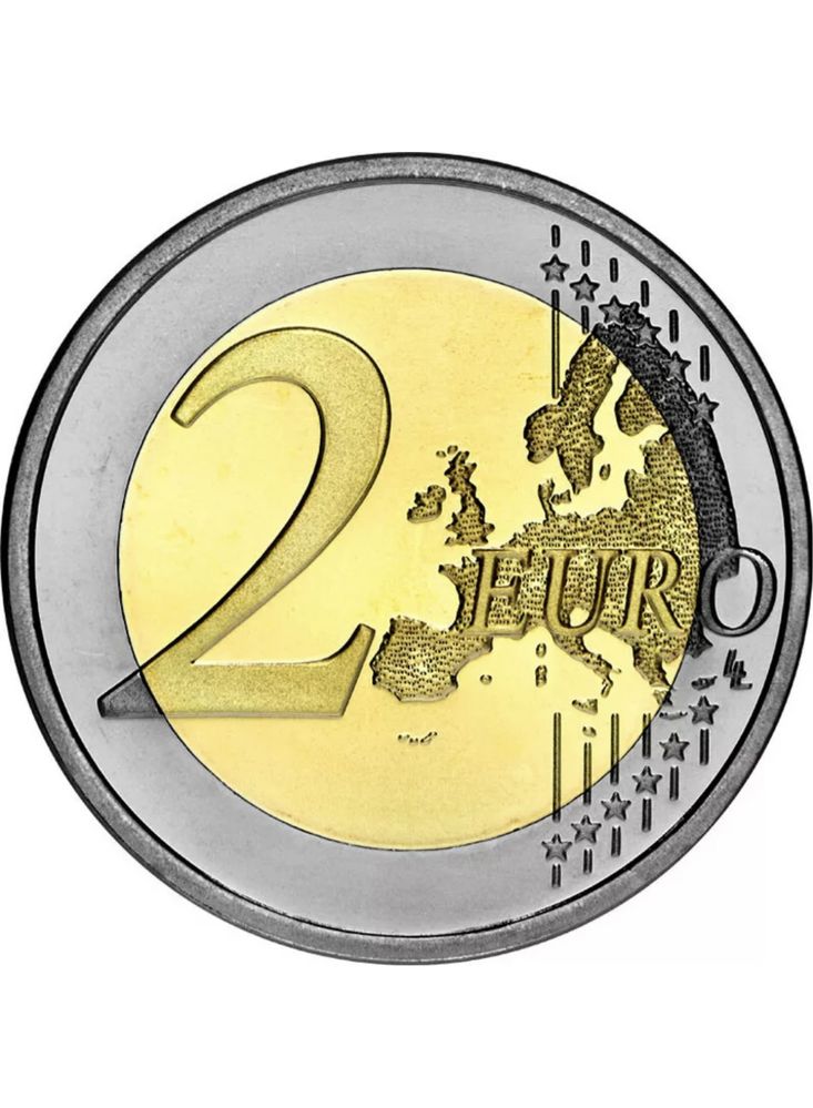 Moeda 2€ Dois Euros Charles de Gaulle França Numismática