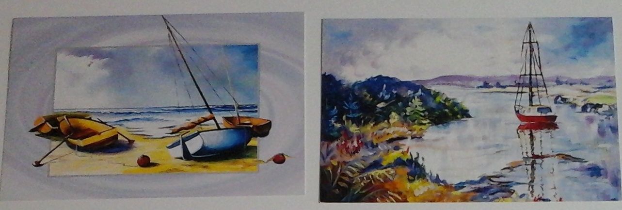 Conjunto de 7 postais tema: Mar e Barcos, novos!