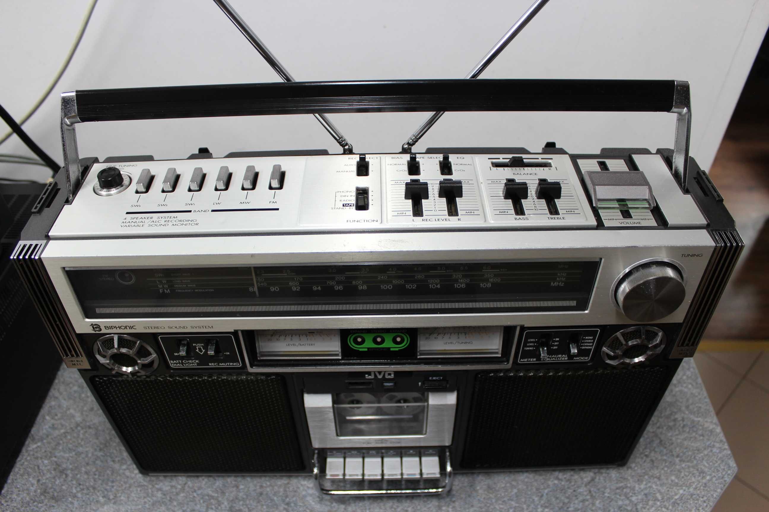 JVC RC-838L Biphonic Boombox Ghettoblaster radiomagnetofon vintage