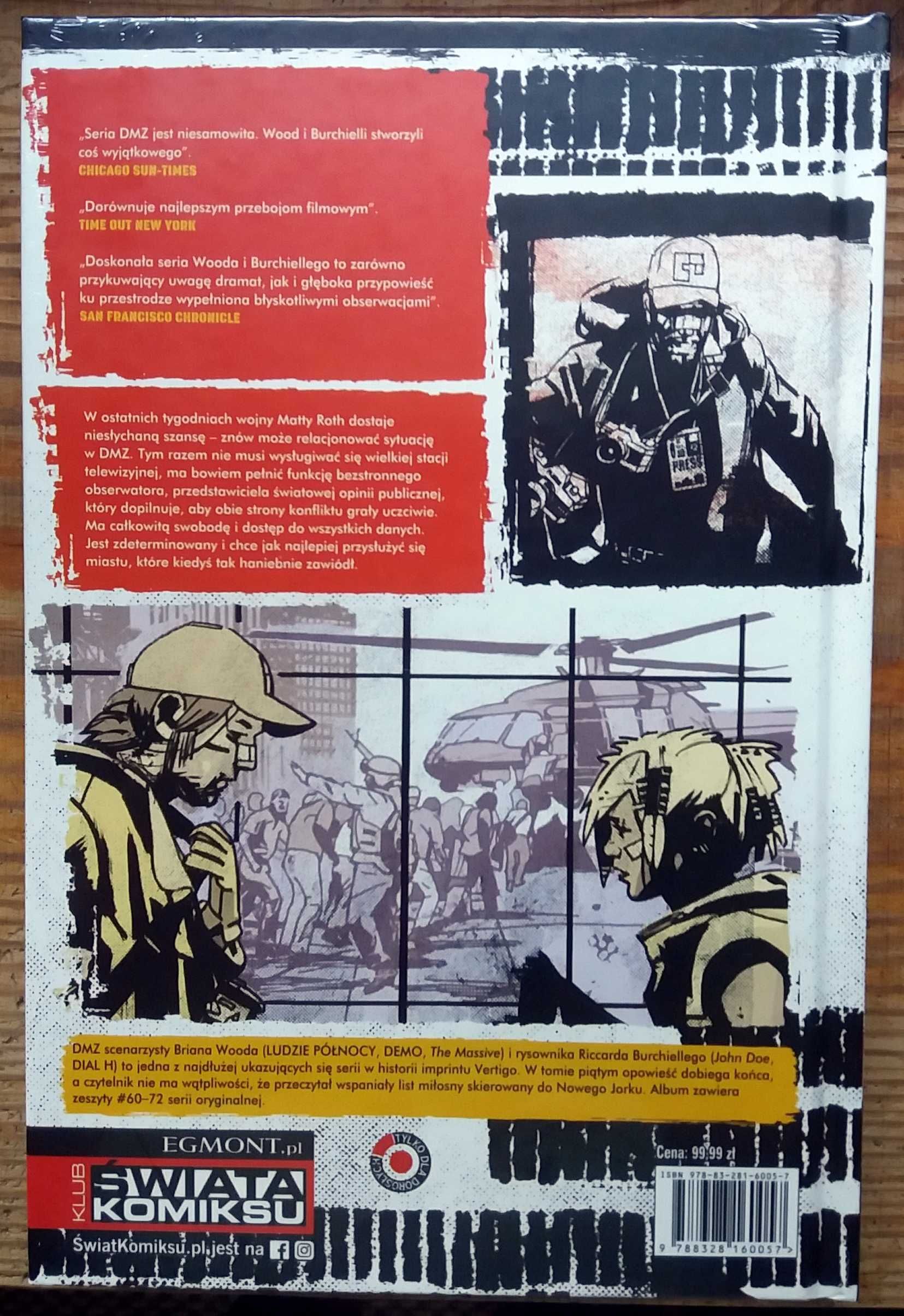 Strefa Zdemilitaryzowana DMZ tom 5 komiks nowy folia