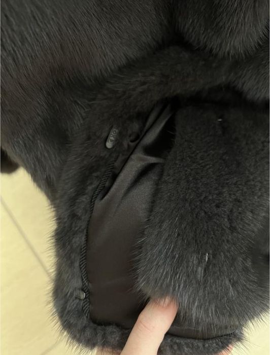 Шуба натуральна норкова сіра