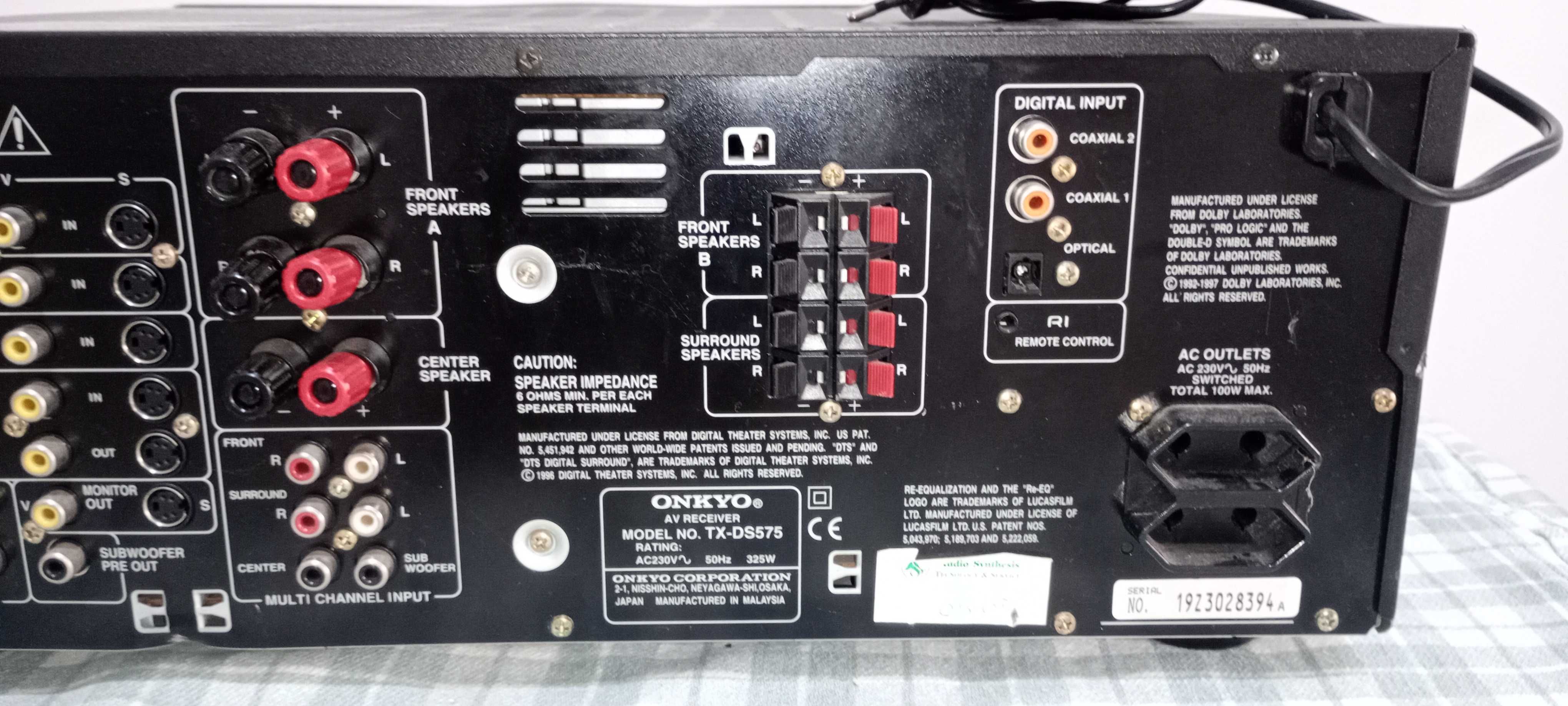 ONKYO TX-DS575X Receiver HiFi Stereo Home Theater 5.1 Amplificador