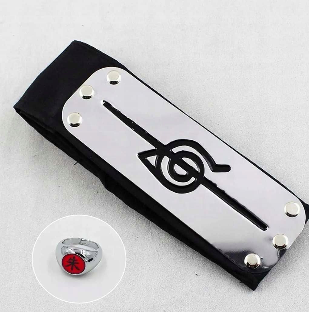 Kostium strój naruto itachi przebranie karnawał cosplay ninja opaski M