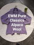 Stylowy kardigan z mieszanki wełny i alpaki EWM Pure Classics w kolorz