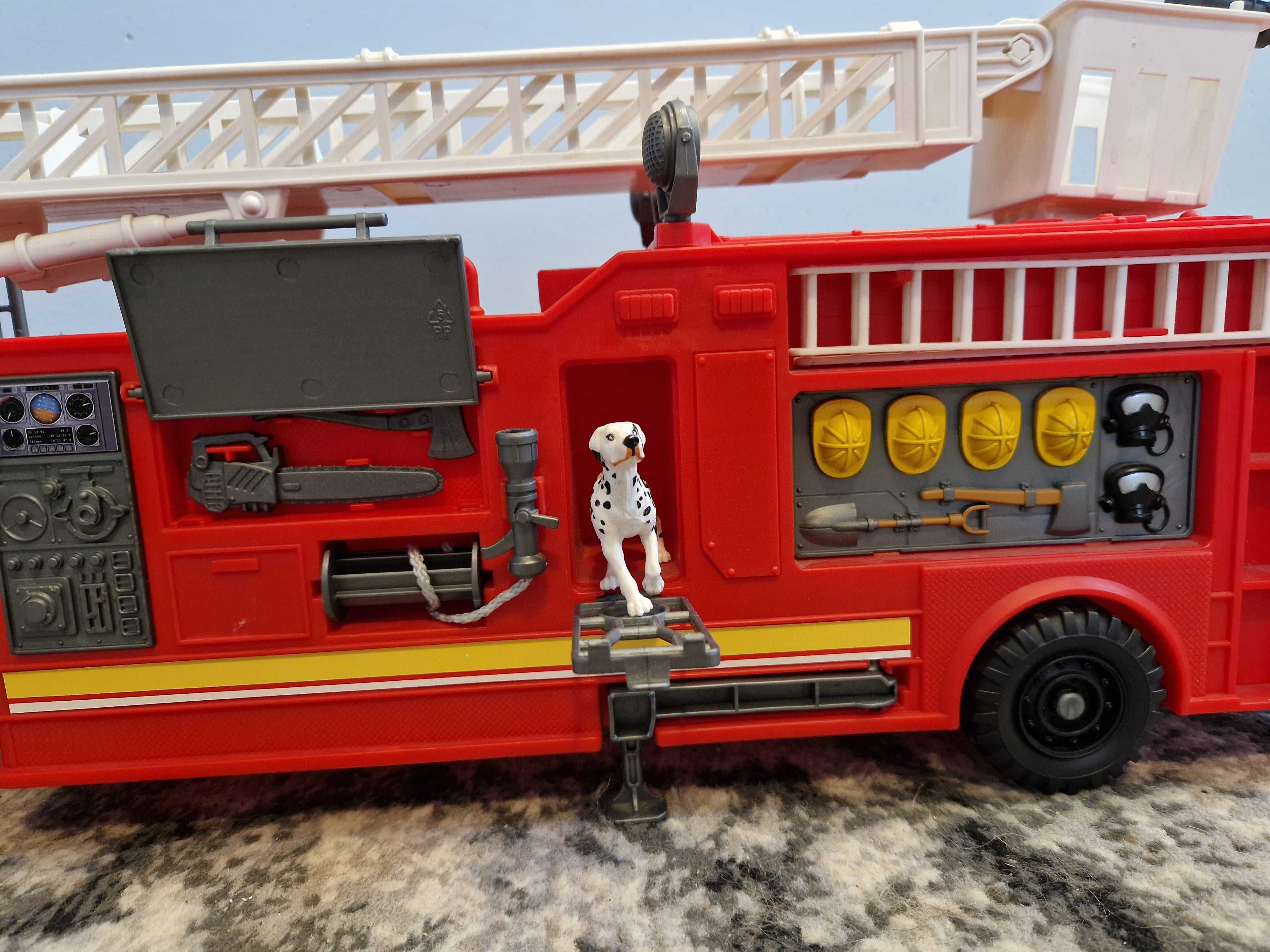 Auto strażackie wóz strażacki duży z koszem 80cm długości 25 wysokości