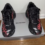 Balenciaga Runner Graffiti Black Red