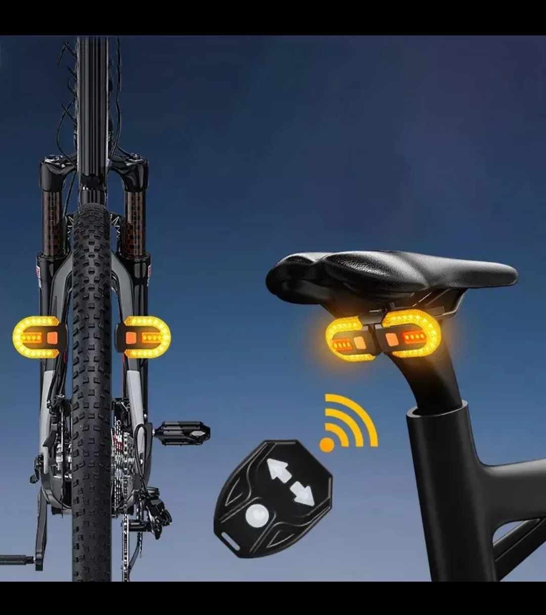 Światełka rowerowe tył kierunkowskaz oświetlenie światła światło