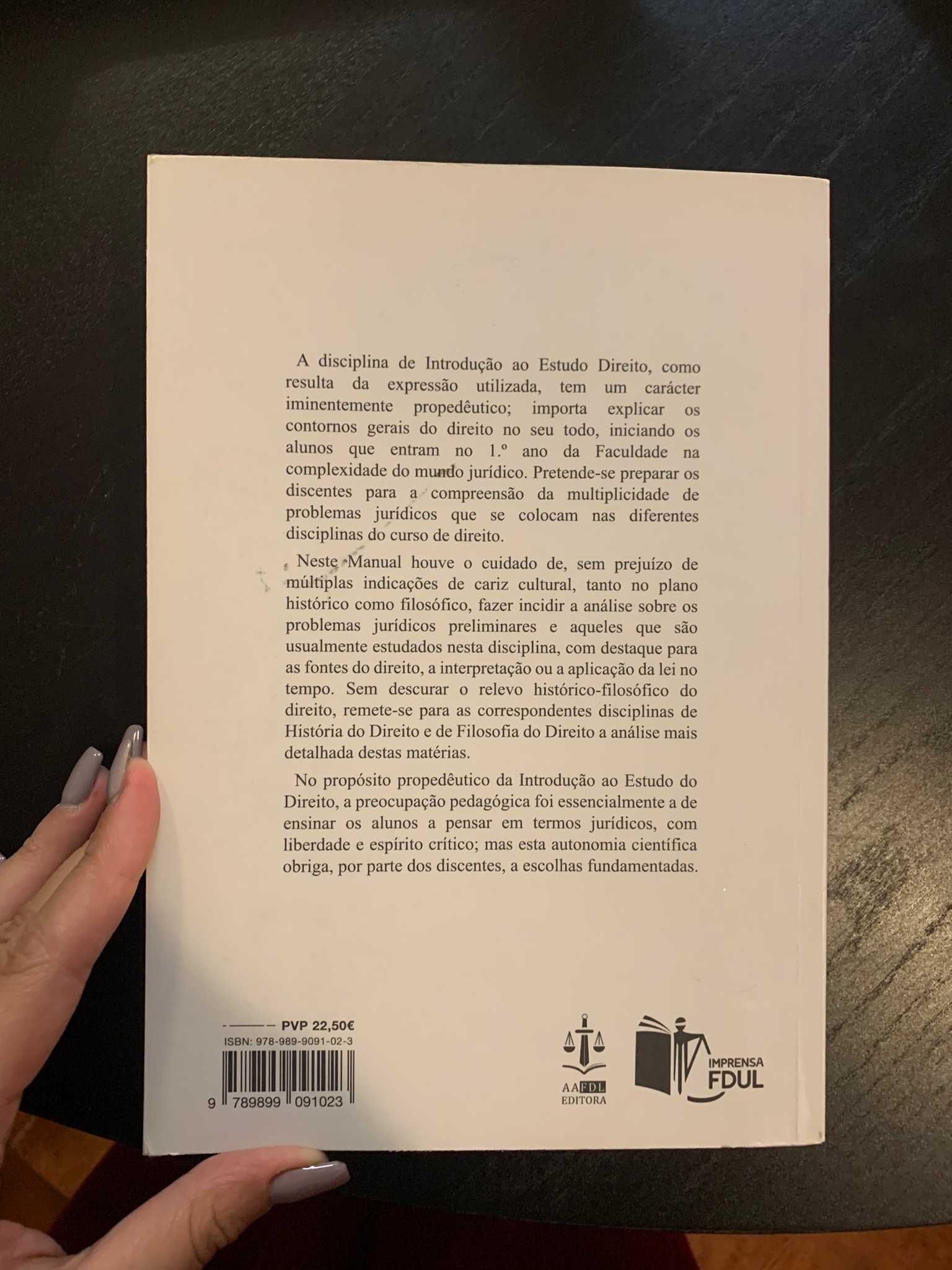 "Introdução ao Estudo do Direito" - Livro de Pedo Martinez - FDUL