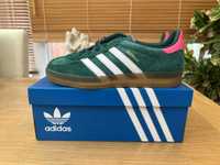 оригінальні кросівки Adidas Gazelle Indoor “Collegiate Green Pink”