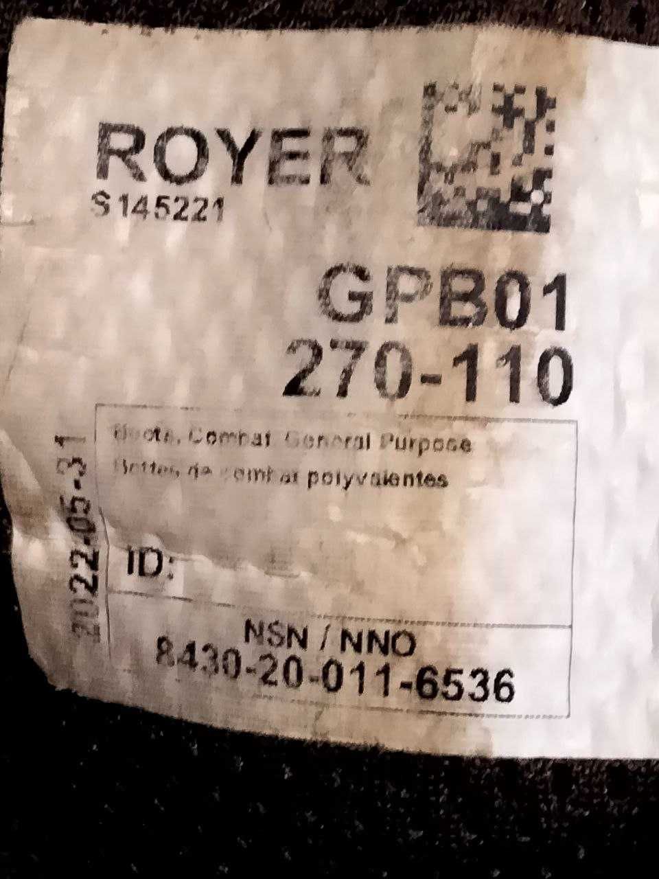 Кожаные берцы ботинки Royer