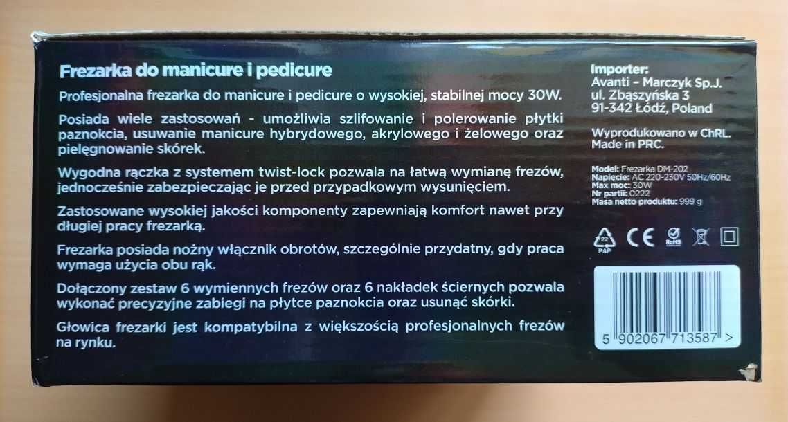 Frezarka do paznokci