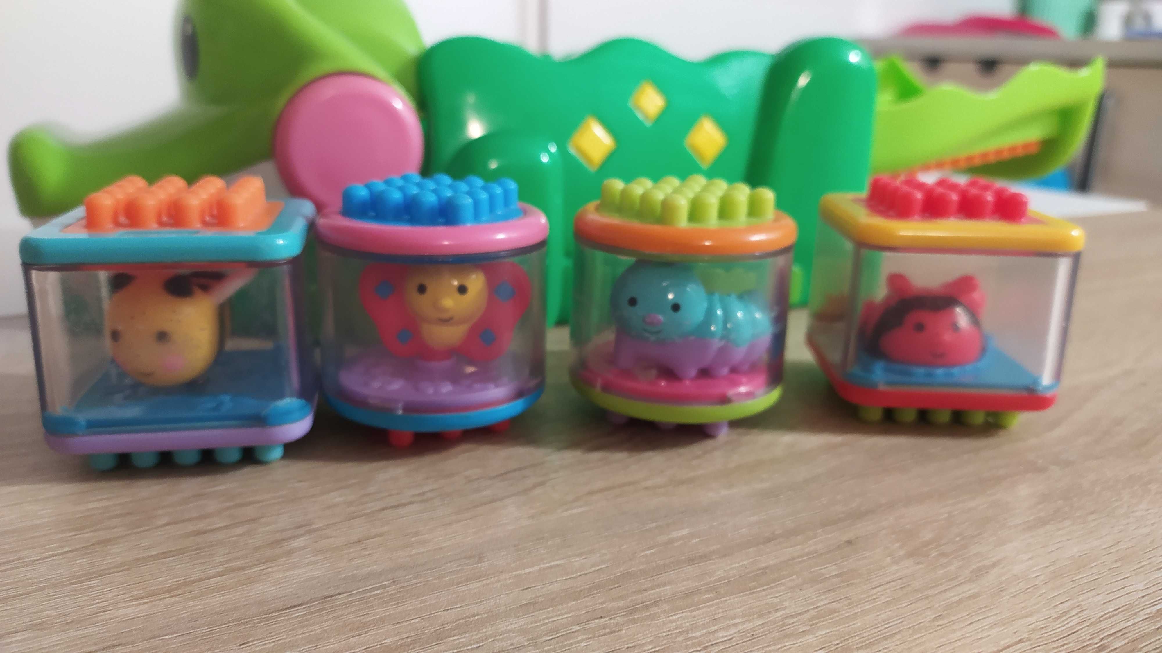 Fisher Price Duży KROKODYL z klockami, dźwiękiem i melodią