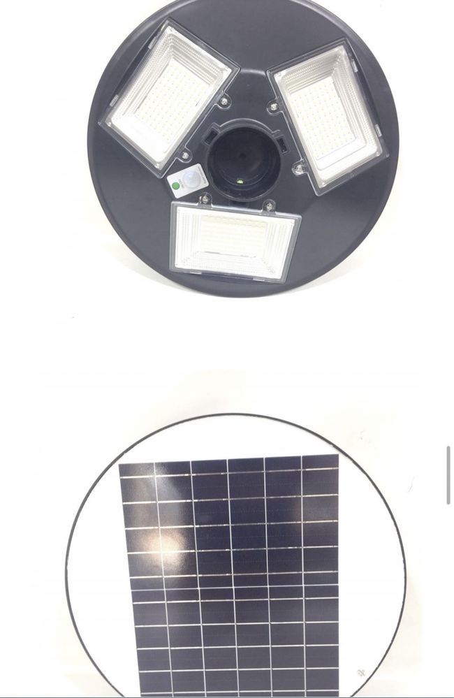 Lampa latarnia solarna ogrodowa mocny solar ulepszony