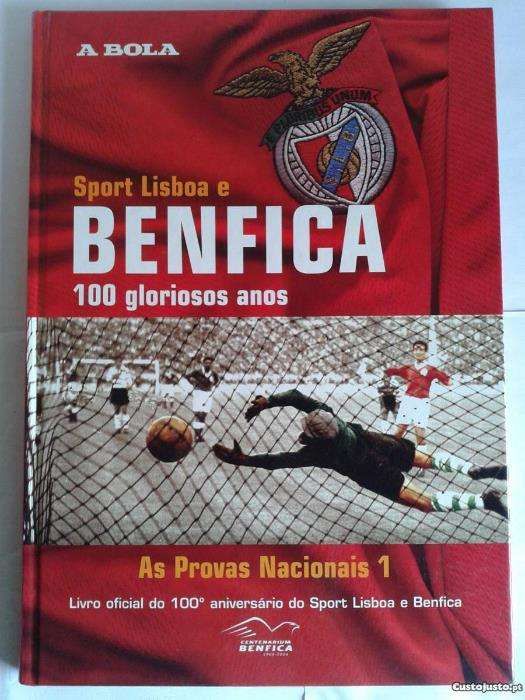 7 Volumes do Centenário do S.L.Benfica + Livro Ouro Centenário Benfica