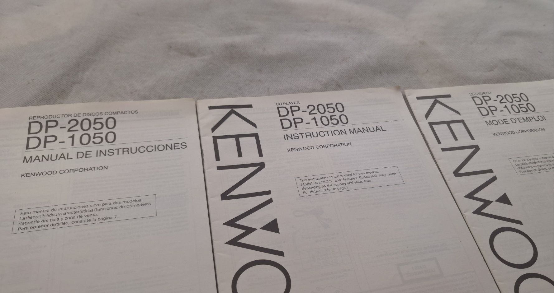 Instrukcje odtwarzacz CD Kenwood DP-1050 DP-2050