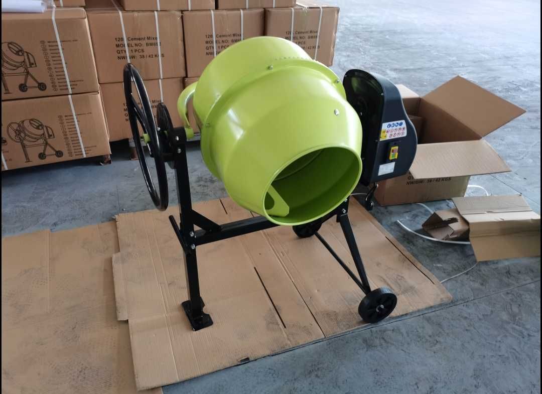 Betoniarka budowlana G-SHAN mieszarka 120L 450W 230V żeliwny wieniec