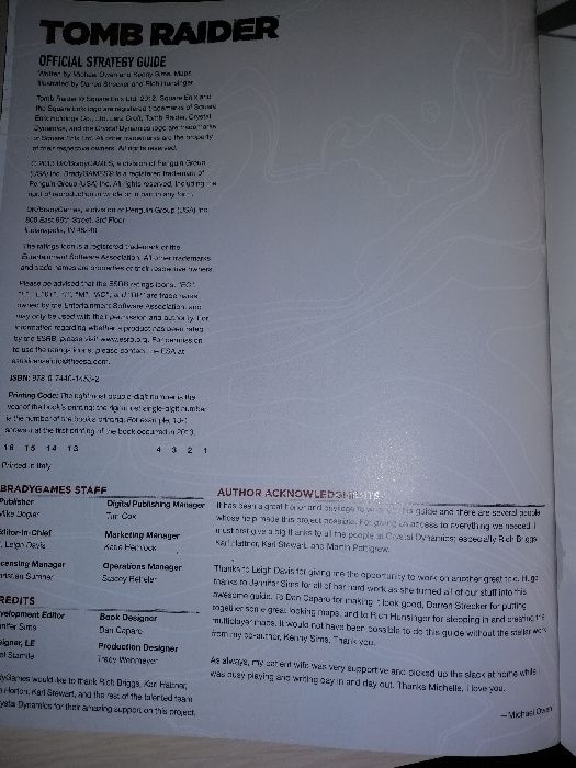 Руководство Tomb raider signature series guide