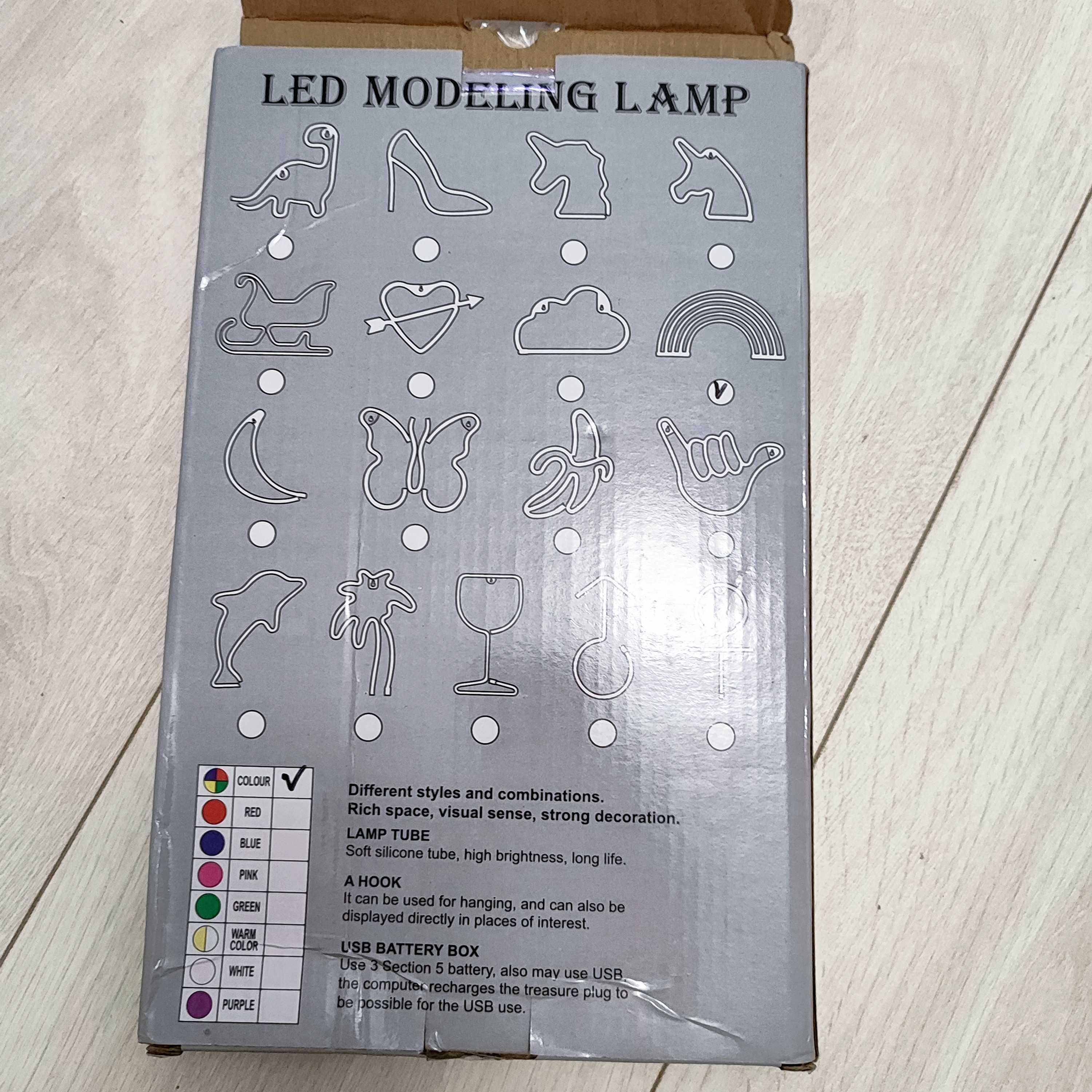 Lampka led tęcza z opakowaniem