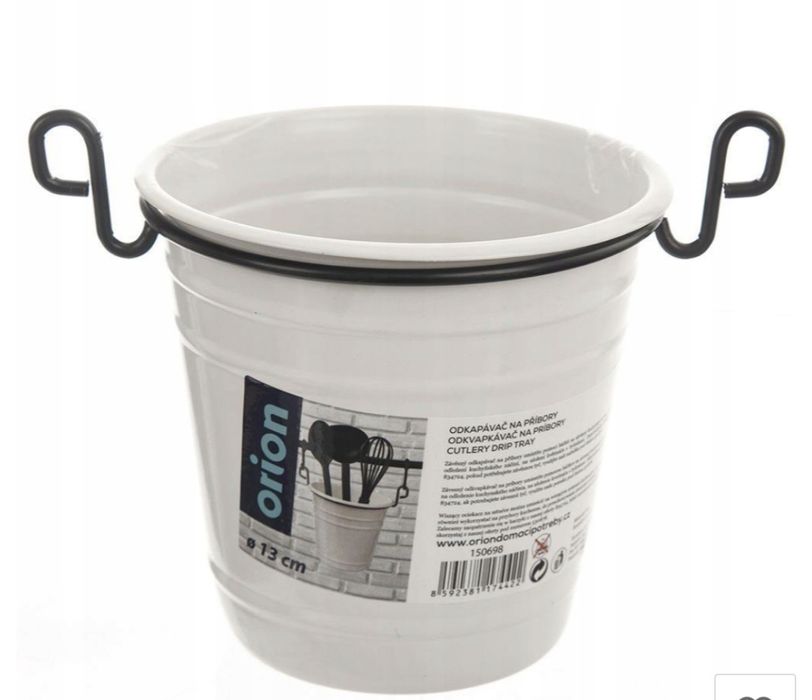 Pojemniki metalowe na reling kuchenny 6 szt, przybory akcesoria