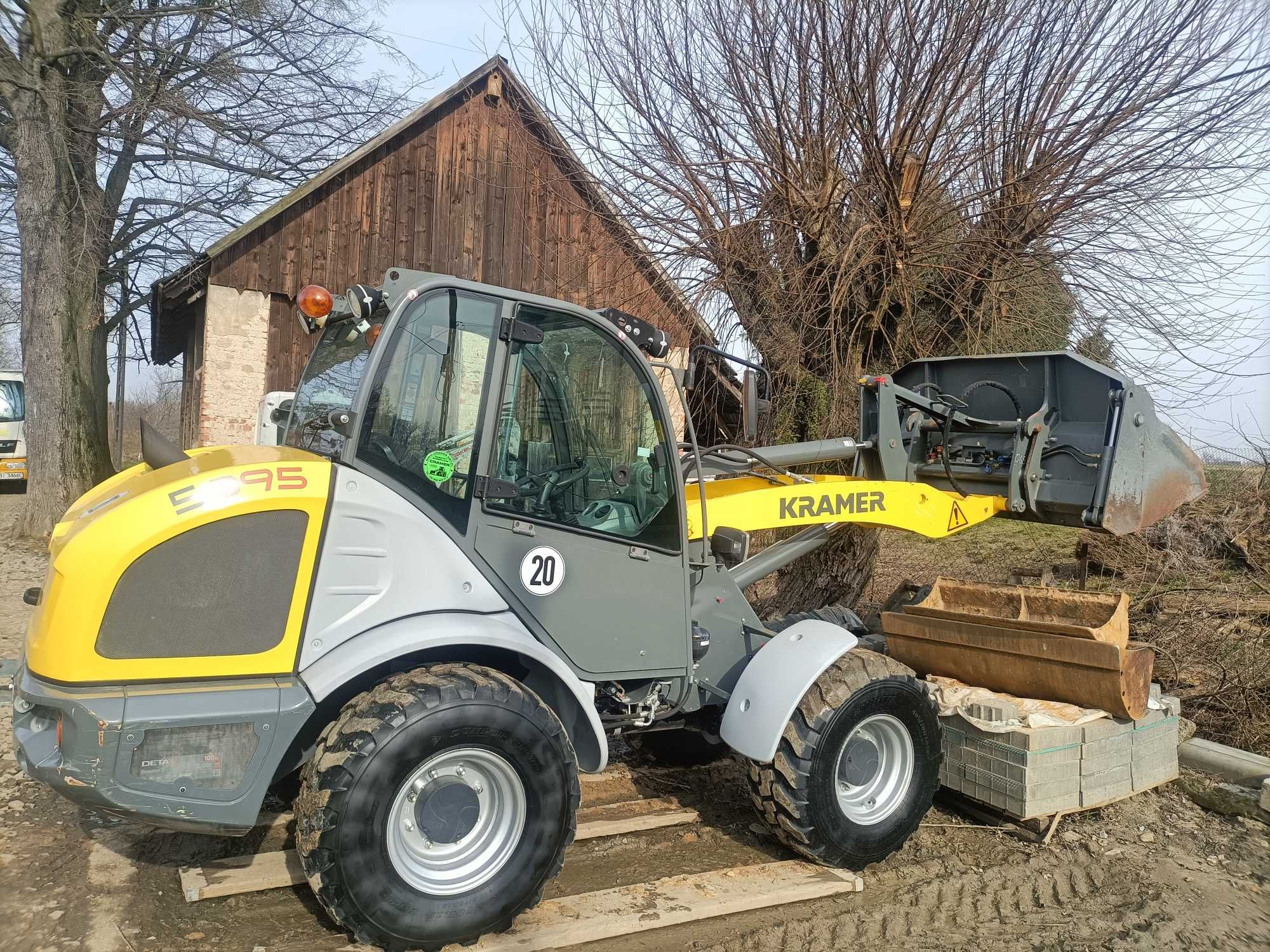 Wynajem wozidło budowlane 6 ton glebogryzarka separacyjna mulczer