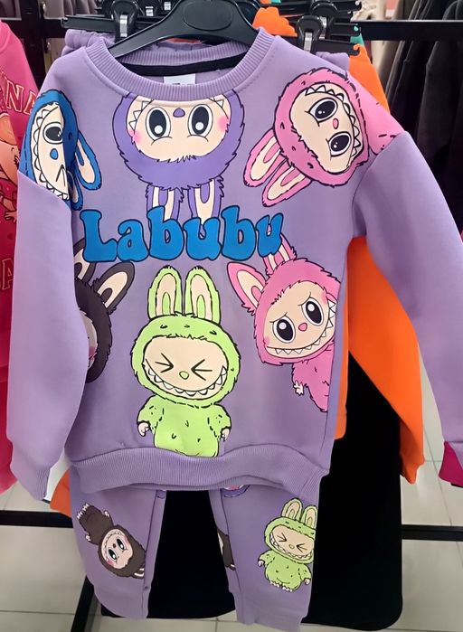 Костюм спортивный теплий Балерина Капучина,Лабубу,Капибара для девочек