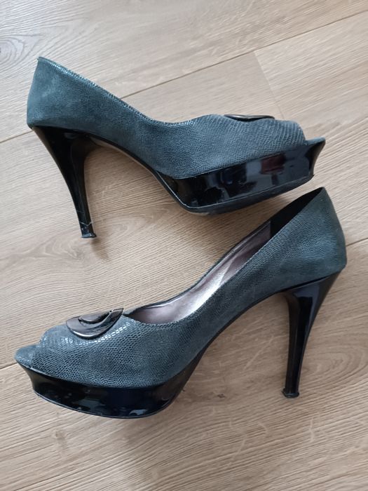 Szpilki obcasy Prima Strada r. 40 skóra skórzane