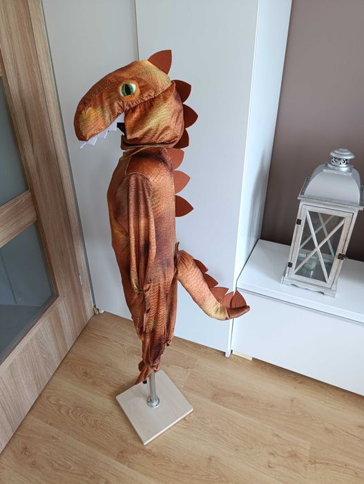 NOWY strój karnawałowy SMOKA DINOZAURA KROKODYLA kostium 104/116 (189)