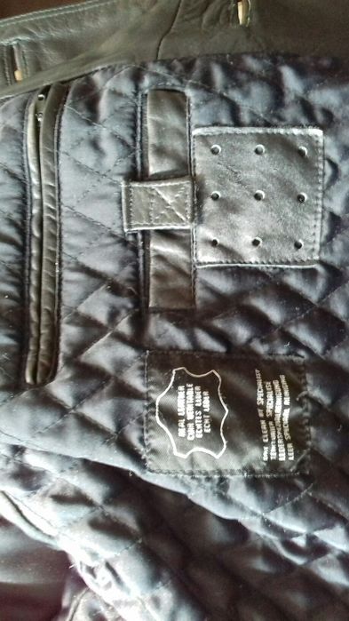 Kurtka skórzana męska czarna