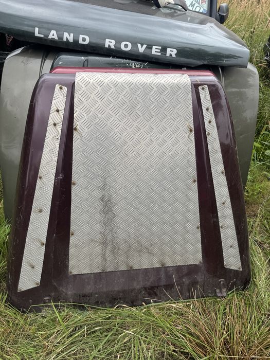 Maska LAND ROVER DEFENDER alu blacha ryflowana off road wrocław