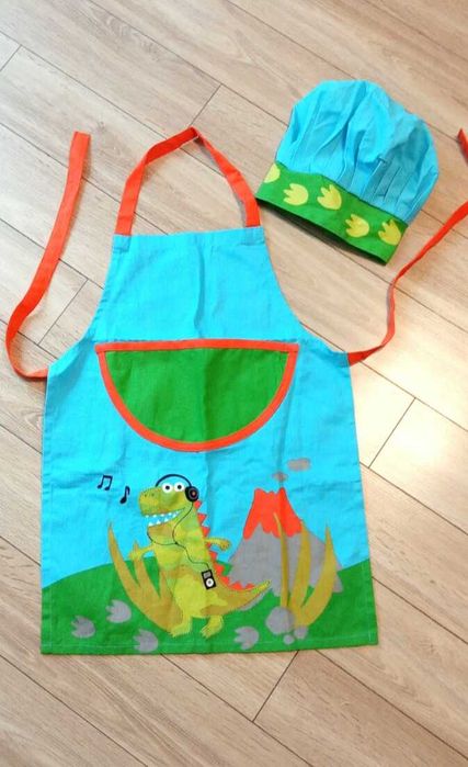 Zestaw fartuszek + czapka kucharza