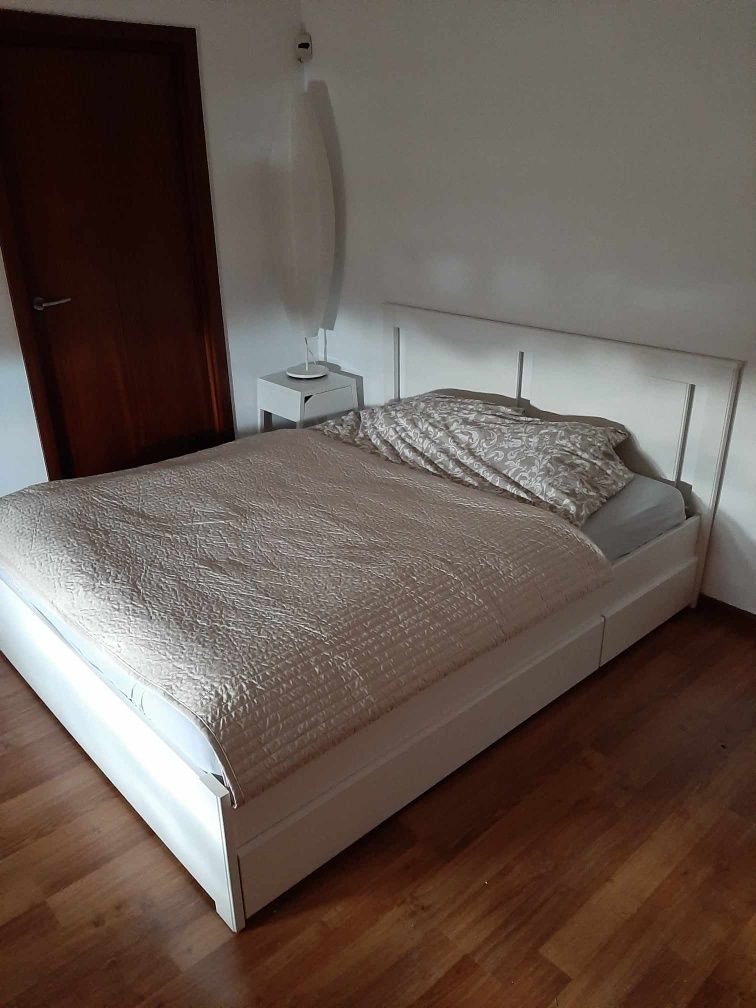 Ikea łóżko 160x200, stelaż + materac! Stan bdb