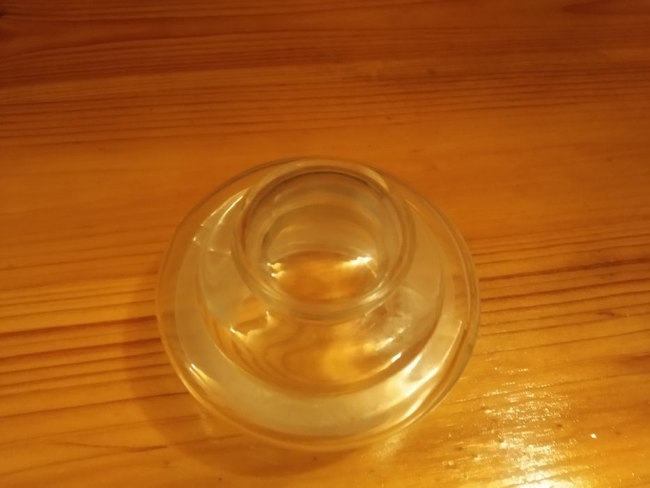 Szklany pojemnik kuchenny z kokardką i serduszkiem# prezent na Święta