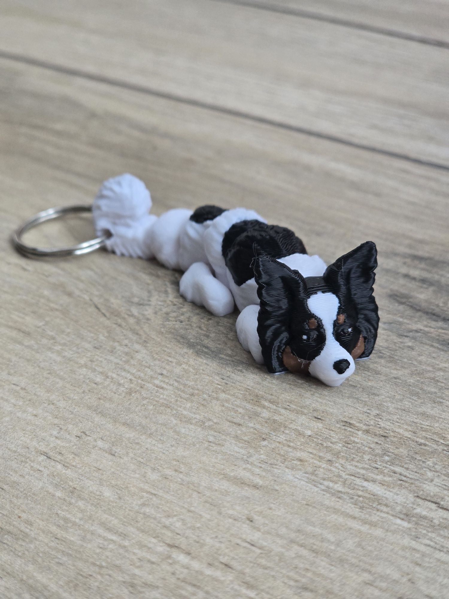 Breloczek Papillon 3d - Seria Psów Brelok Druk3d fidget Keychain