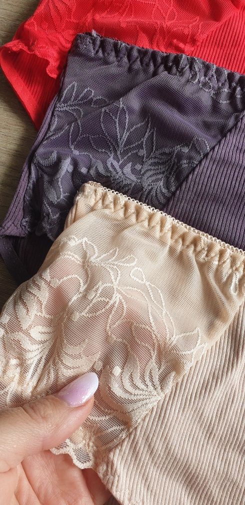 4×Damskie majtki figi z wysokim stanem 3 XL