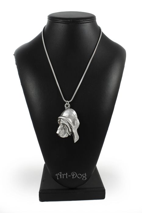 Bloodhound posrebrzany naszyjnik na łańcuszki Art-Dog