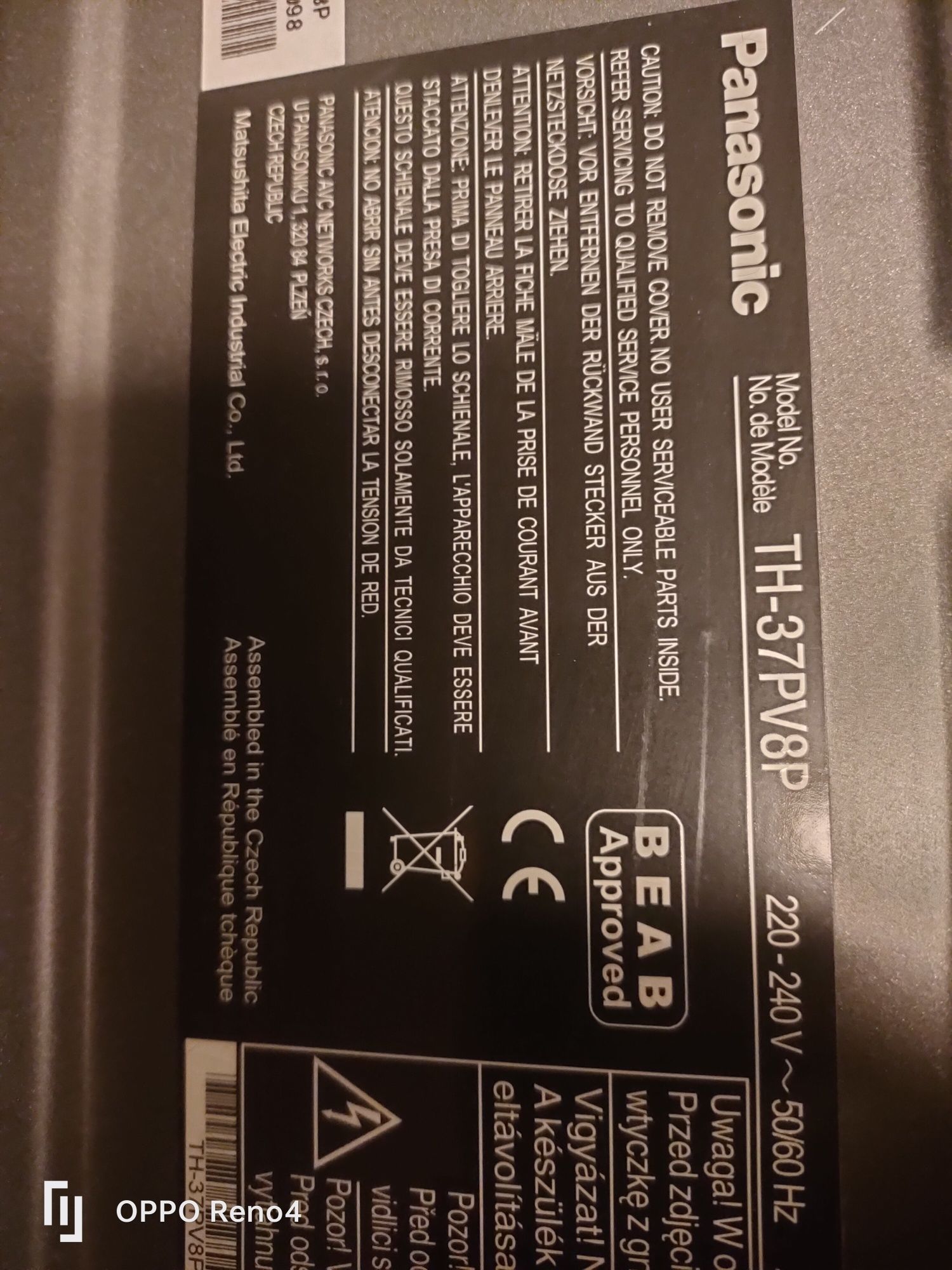 Telewizor Panasonic 37 Viera 100Hz