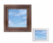 Okno PCV VEKA Orzech RU 700x1100 Ciechanów Montaż