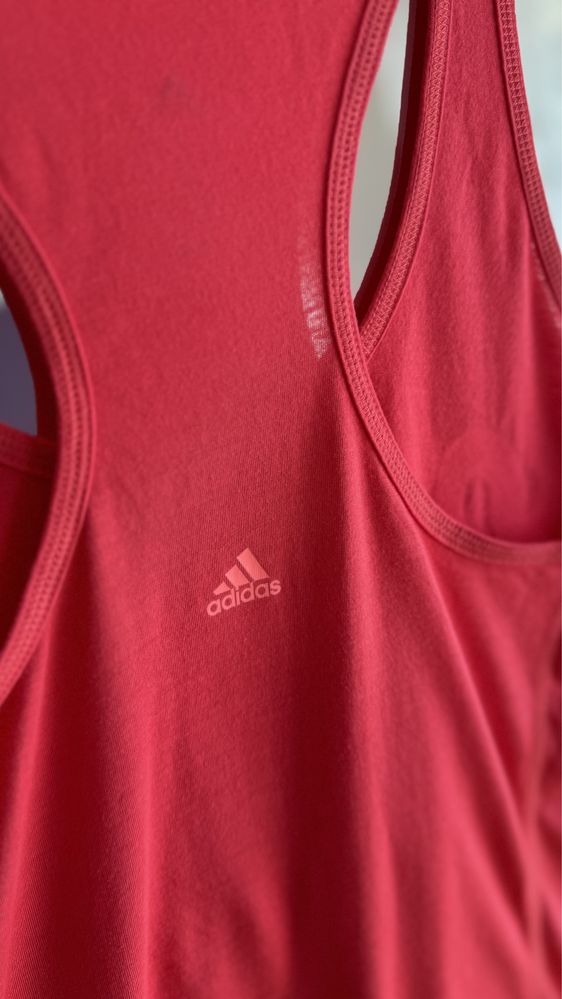 Koszulka damska Adidas różowy t-shirt bokserka bez rękawów tank top